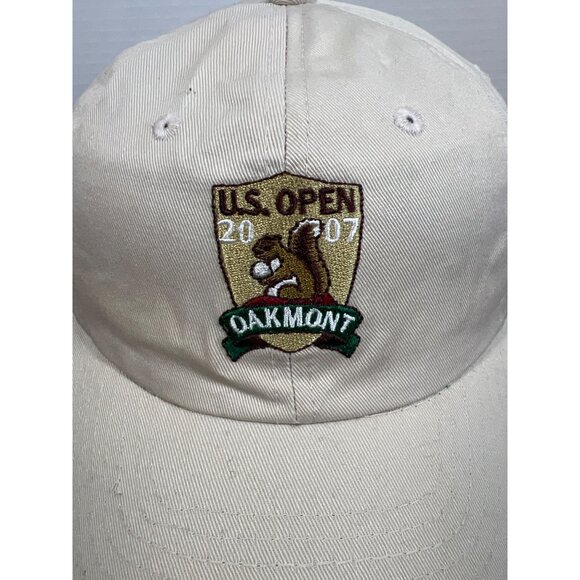 2007 U.S. Open Oakmont USGA Member Cap Beige Adjustable Hat Embroidered Logo X3 - Picture 2 of 5